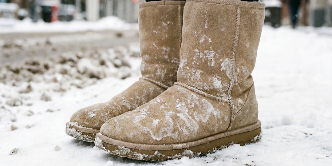 Белые разводы на обуви зимой: проблема и решение