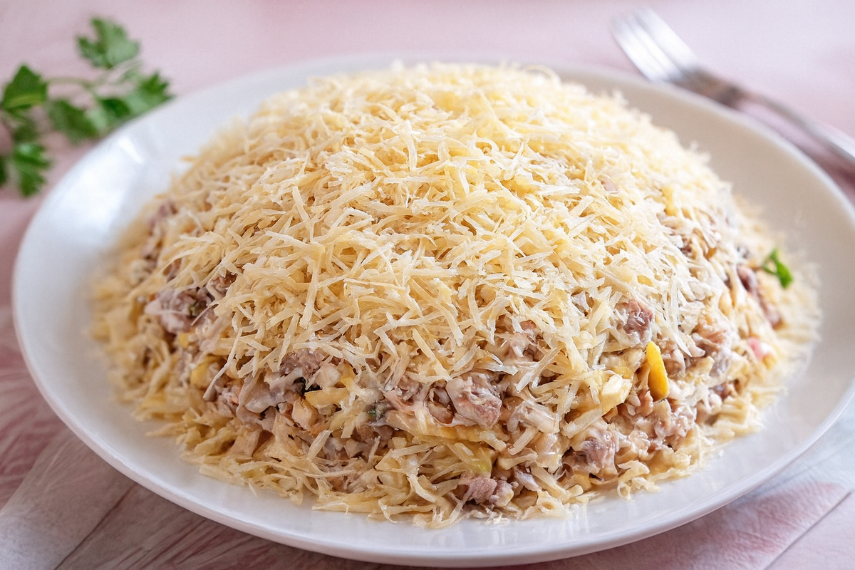 Салат Нежность с блинчиками