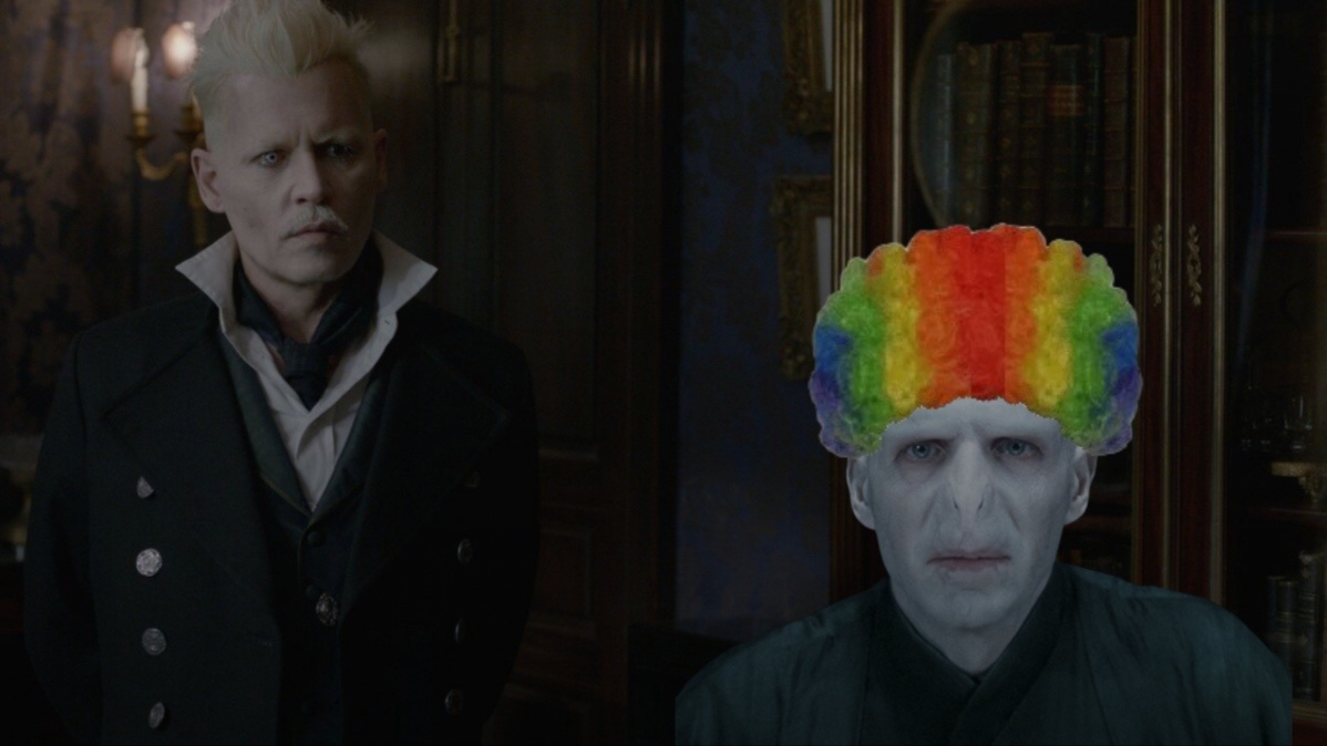 Отредактированный кадр из фильма "Фантастические твари и где они обитают"