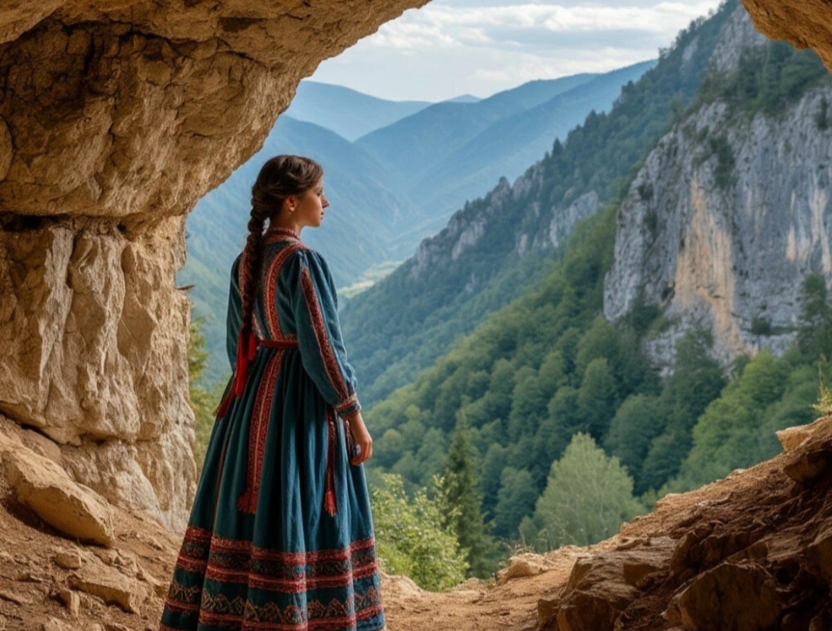 Девушка в пещере. Айша