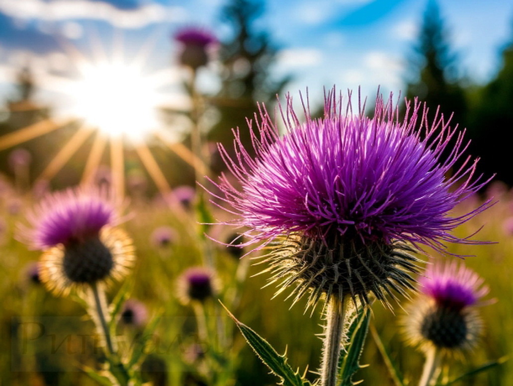 Картинка 1. Чертополох