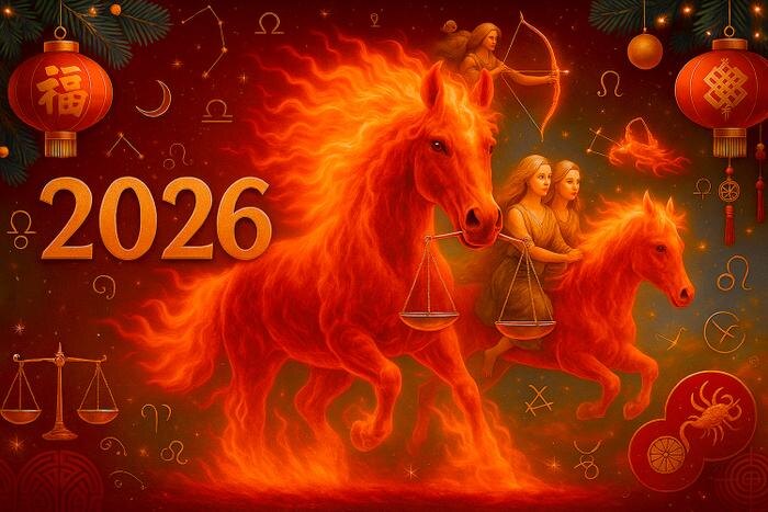 Гороскоп на 2026 год по знакам зодиака: любовь, карьера, финансы — полный прогноз. Обложка © ChatGPT