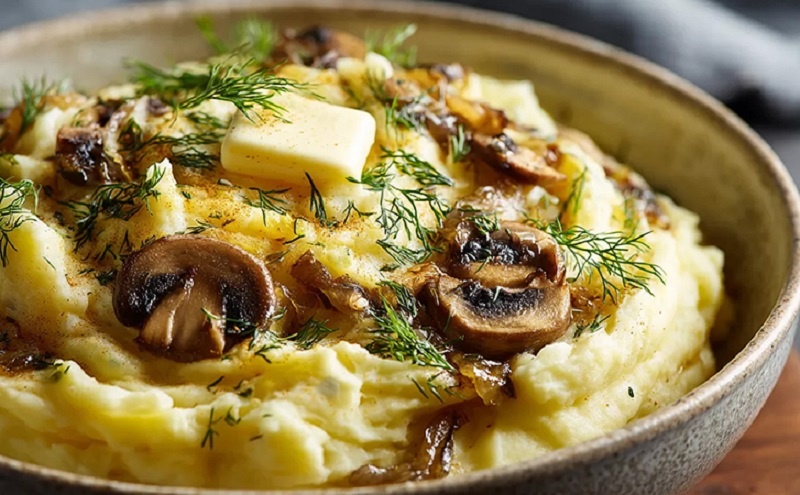 Картофельное пюре с грибами: ресторанный вкус на домашней кухне