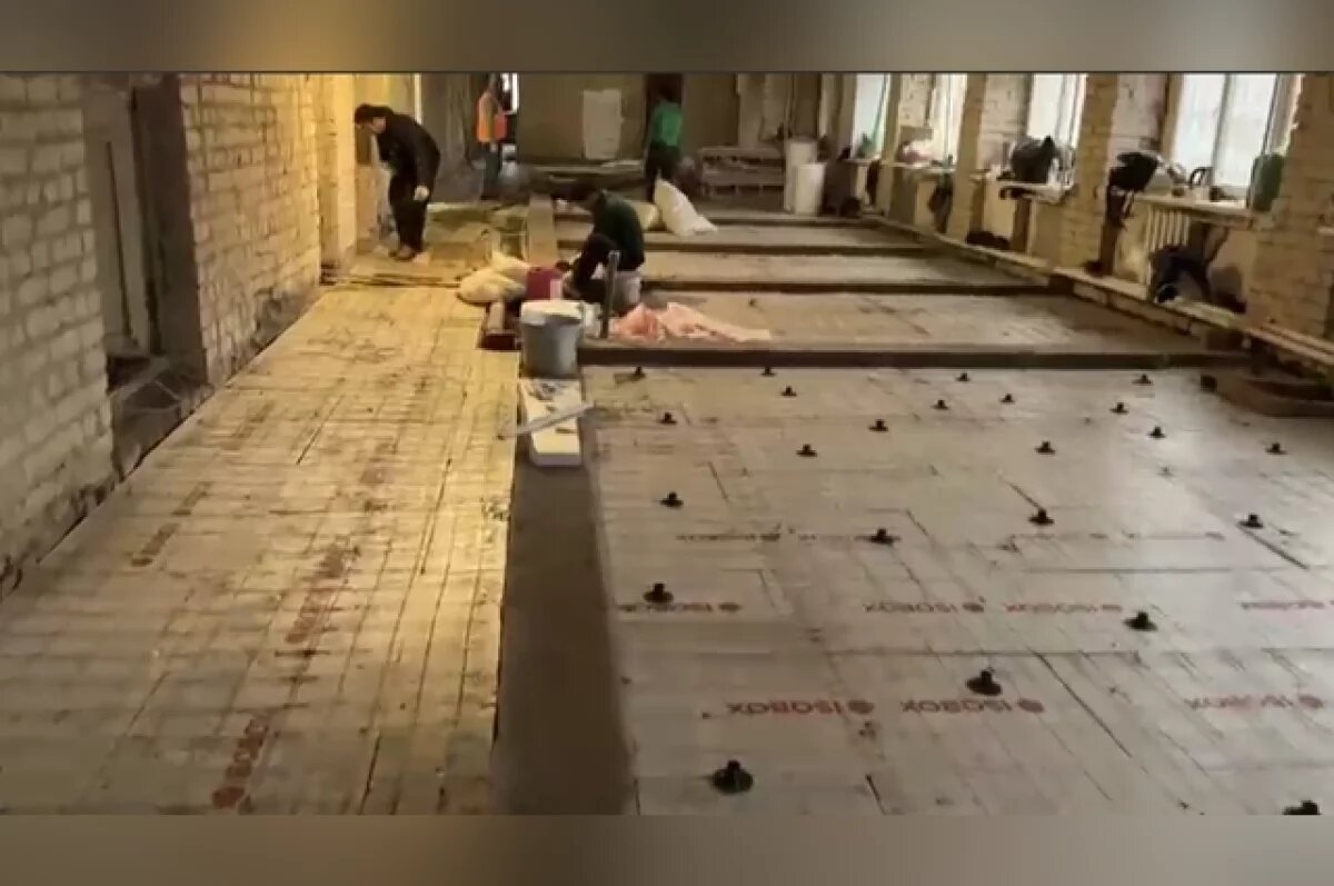    Капремонт продолжается в многоквартирном доме по адресу Механизаторов, 11а