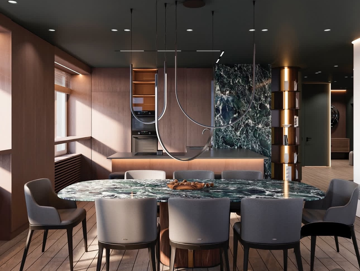 Дизайн кухни-гостиной. Петрозаводск. Дизайн АрхиКомфорт