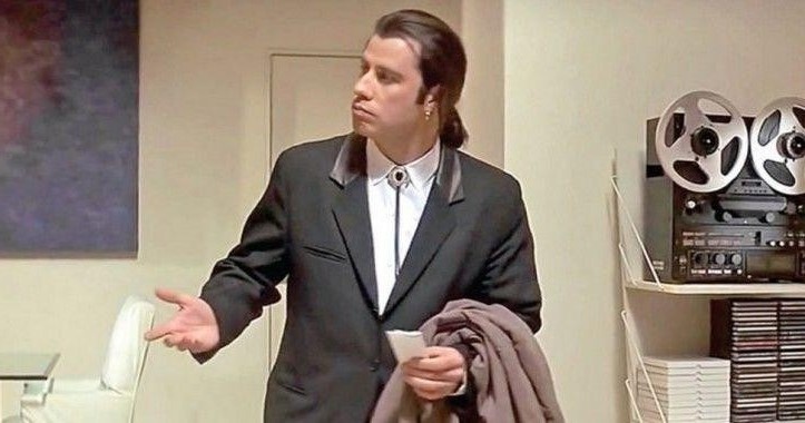 Кадр из фильма «Криминальное чтиво» (1994, США); в свободном доступе