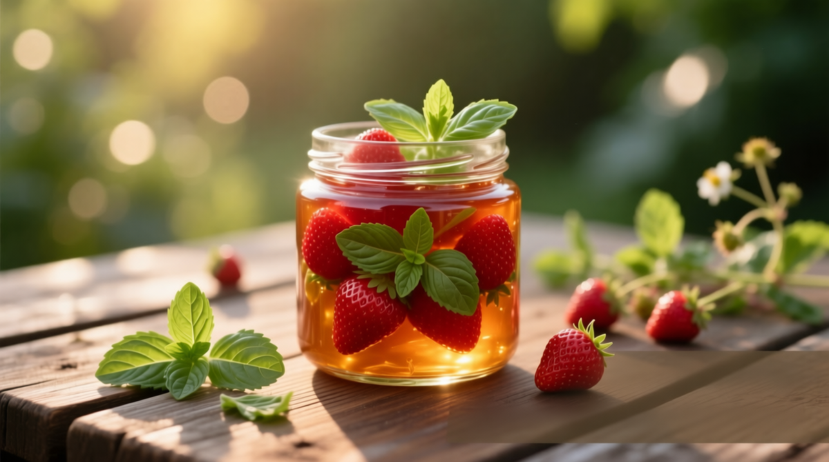 Клубнично-базиликовое варенье