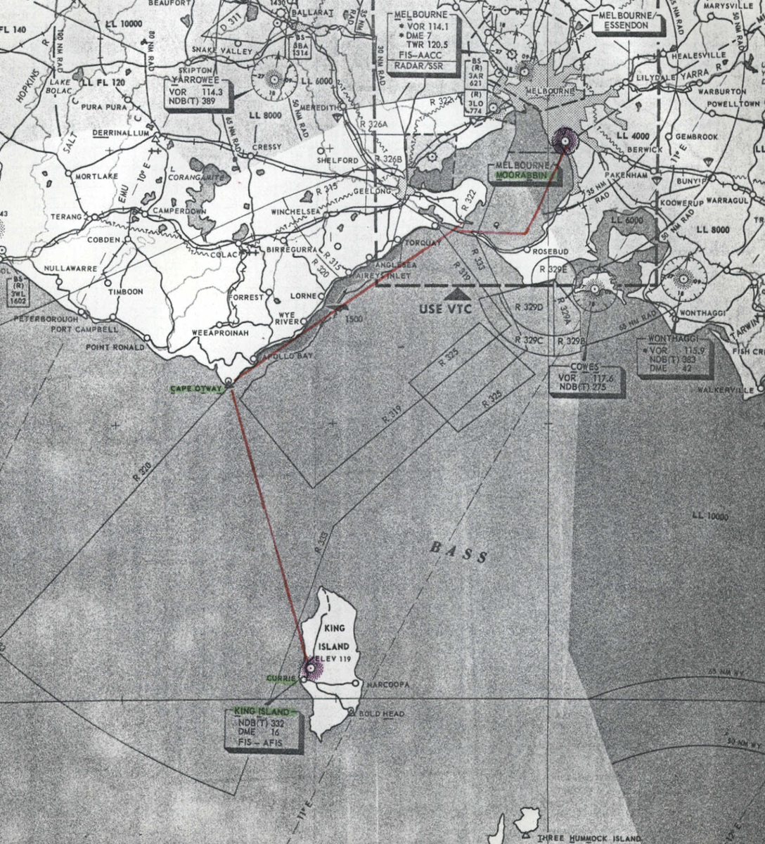 Маршрут полёта Cessna 182L