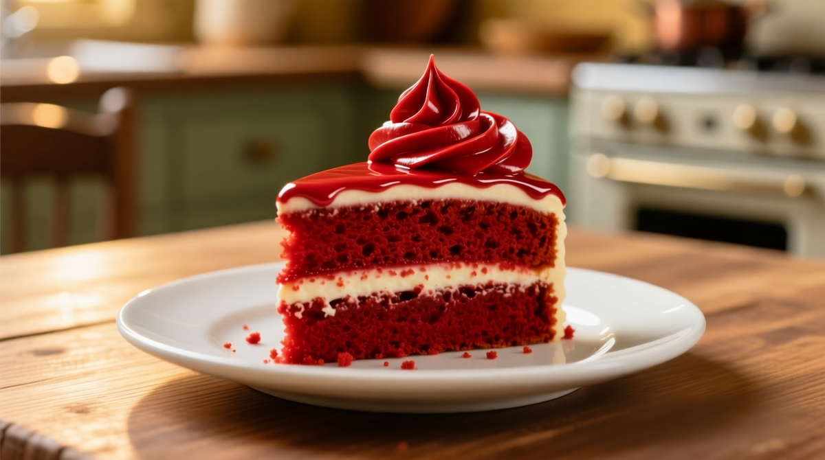 Торт красный бархат с кремом