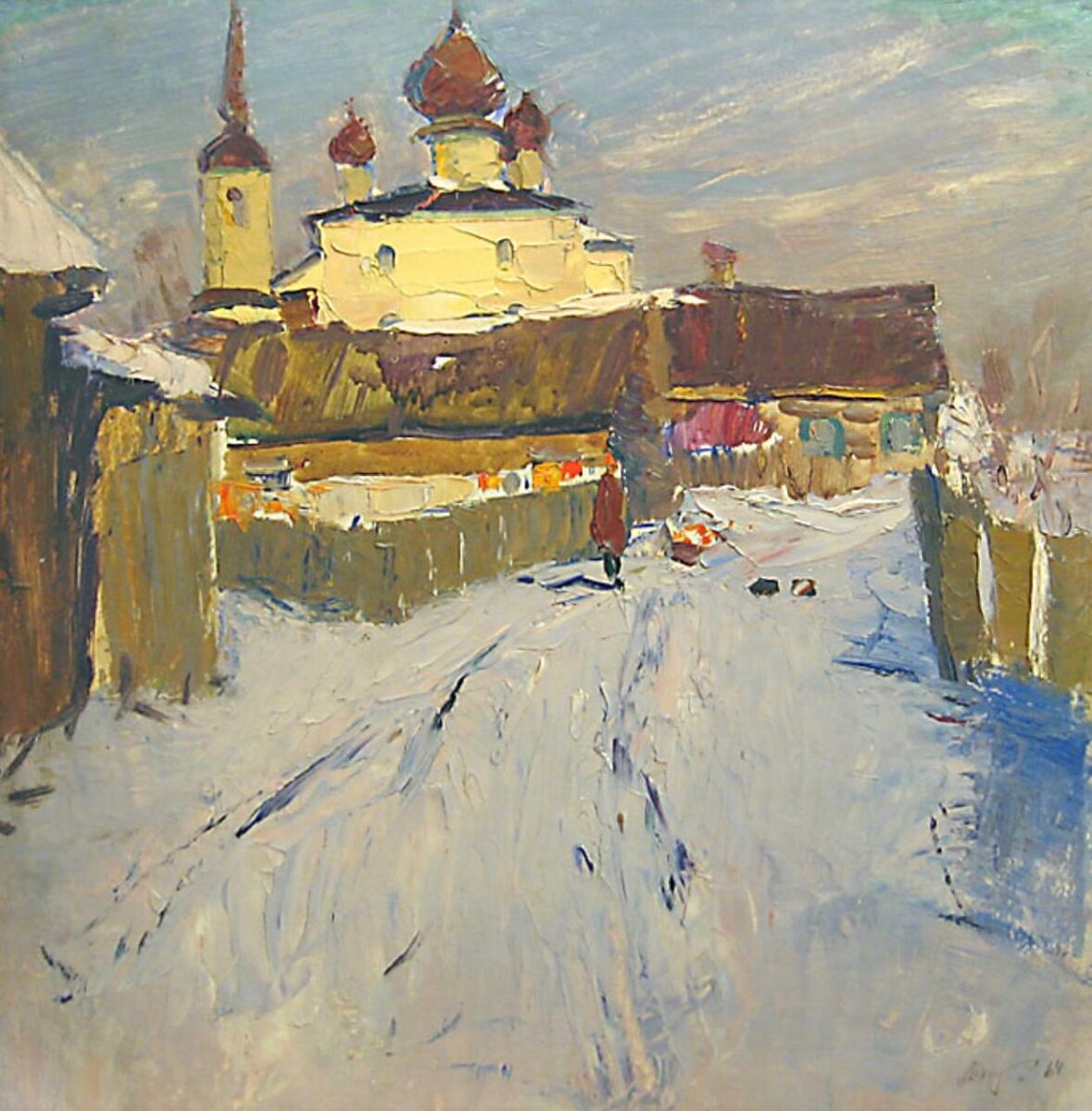 Александр Семёнов. «Ясный день в Старой Ладоге». 1964