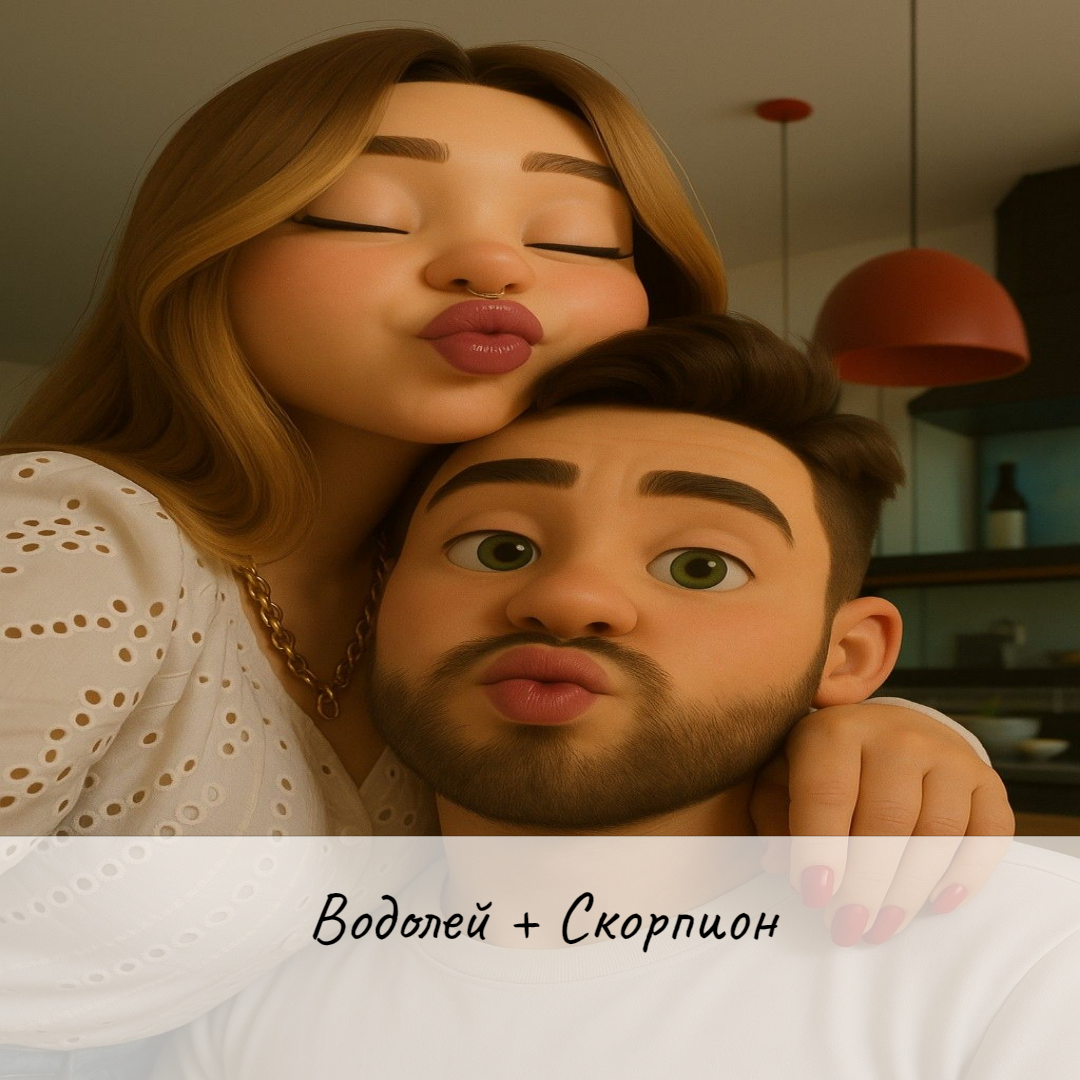 водолей и скорпион 