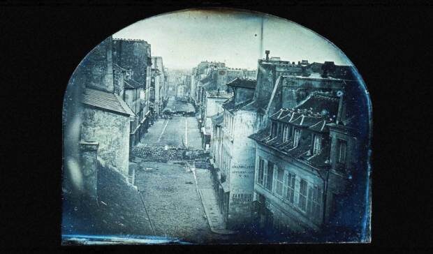 Фотограф: Тибо. Barricades on rue Saint-Maur. 1848