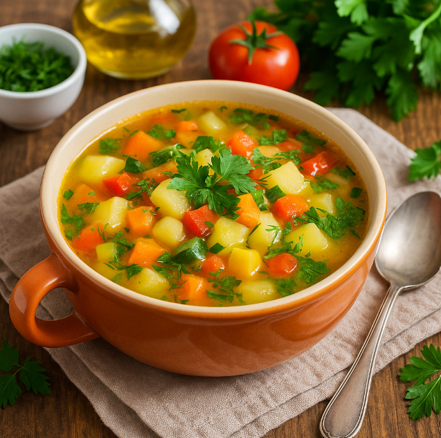 Овощной суп с зеленью без мяса рецепты от Дарики