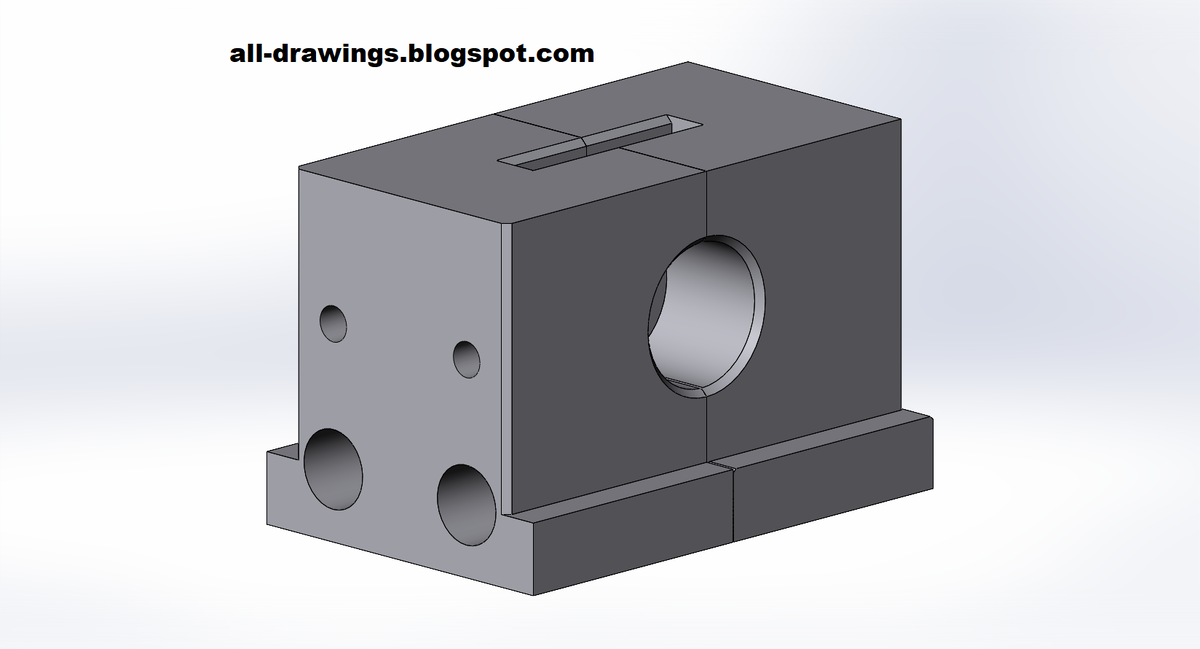 3D модель и чертеж матрицы для штампа резки труб