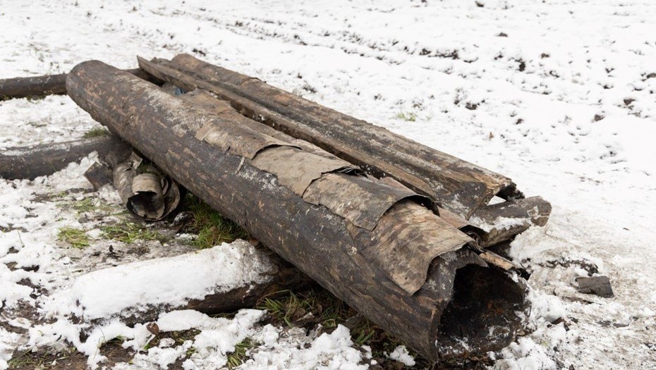    Система водоснабжения XVII века, найденная на Охтинском мысе Автор фото: "Водоканал Петербурга"