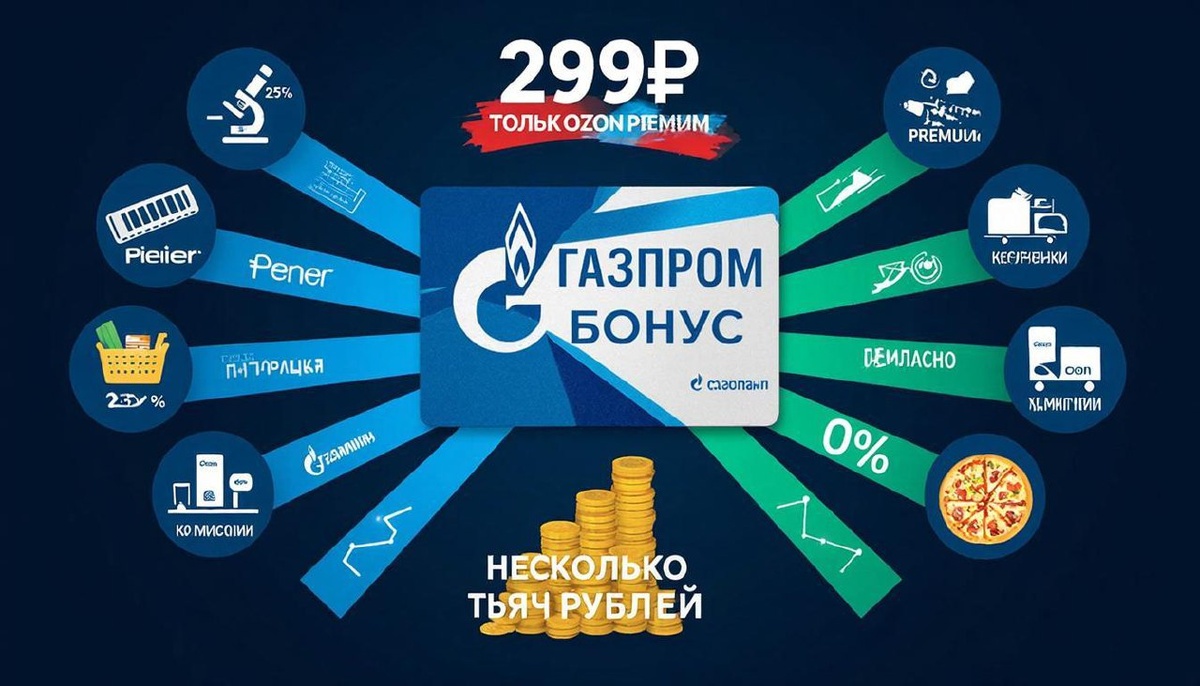 Как получить максимум выгод за 299 рублей в месяц: ГазПром Бонус и карта Газпромбанка