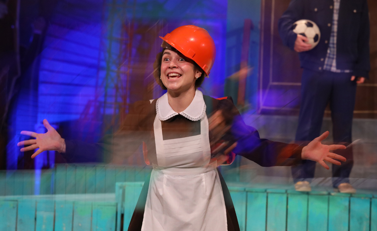 Екатерина Гуралевич в спектакле "Денискины рассказы", 2025 г. Фото автора.