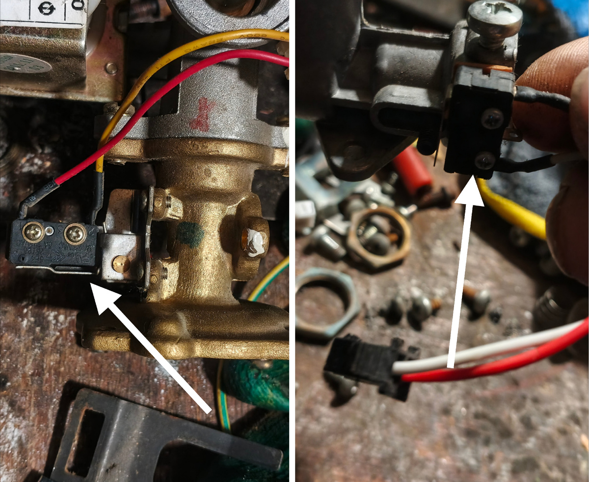 Микровыключатель.