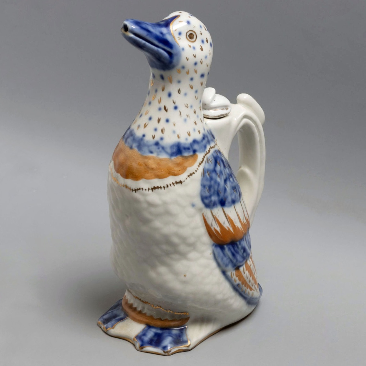 Графин "Утка". Автор росписи Щекатихина-Потоцкая А.В. ЛФЗ 1940-е гг. ru.bidspirit.com