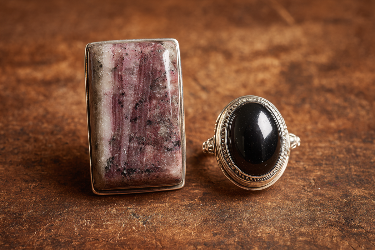 Кольцо и брошь, похожие на мои. ИИ.