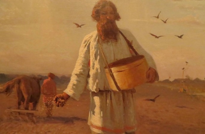 "Сеятель". Художник Григорий Мясоедов. 1888 год