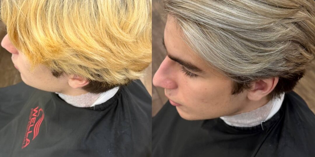 Исправили домашнее окрашивание, в красивое мелирование