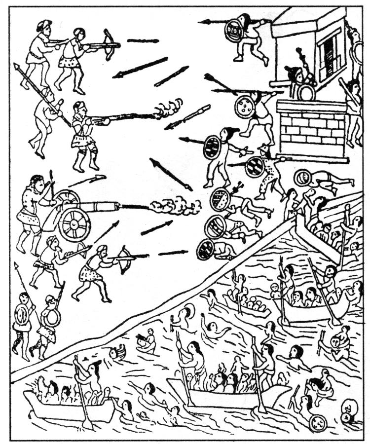 Мешики в бою. Взято из книг по Новой Хронологии