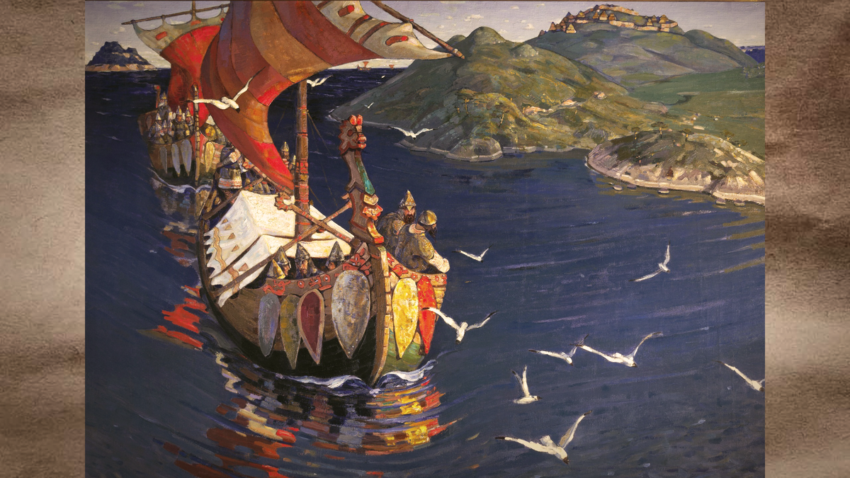 Николай Рерих, «Заморские гости»