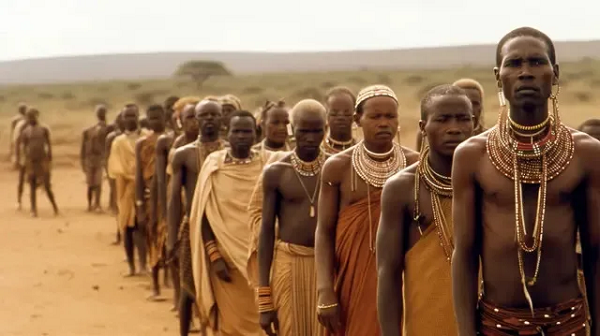 Фото представителей африканских племен.