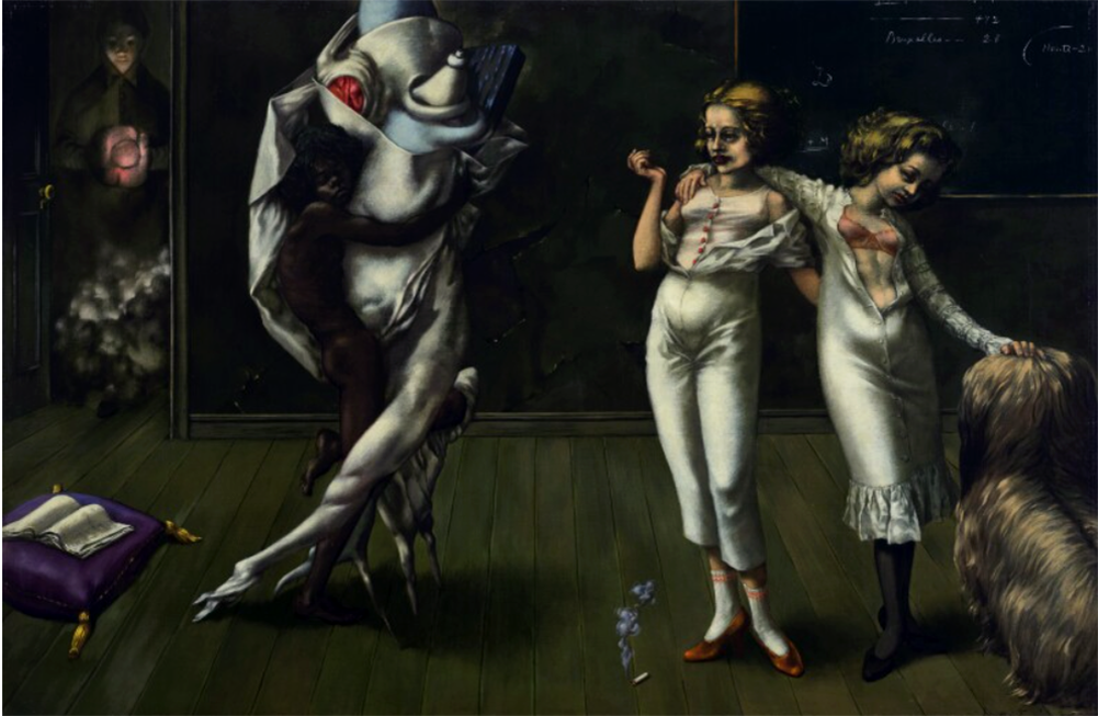 Доротея Таннинг. Интерьер с внезапной радостью, 1951