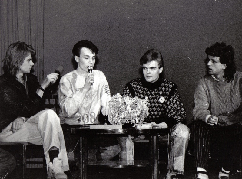 Арвид Юргайтис, Андрей Разин, Константин Пахомов, ведущий Дмитрий Спицын.