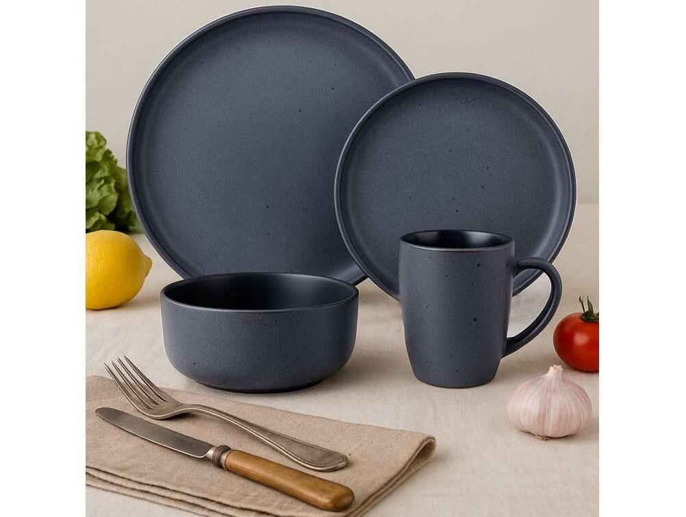 набор столовый Blue Aurora из 16 предметов керамика LoliDream