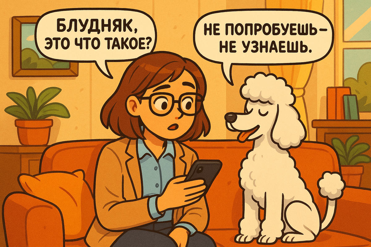 Сначала я немного растерялась в чате.