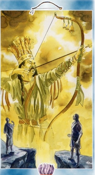 Король Луков из таро Шаманов