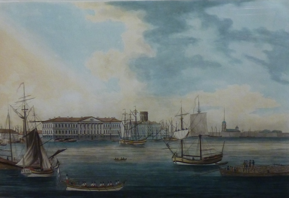 Современное здание Академии Наук. 1789 год. wikipedia