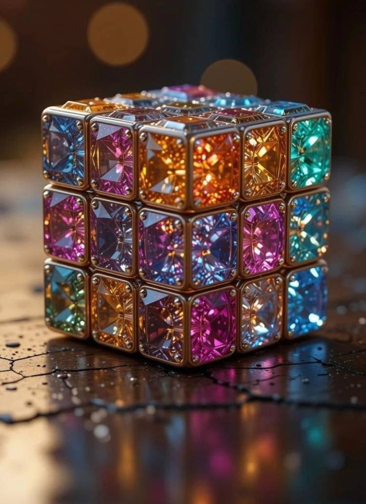 Фото с просторов интернета. Очень красивый кубик-рубик. Главное, правильно собрать!