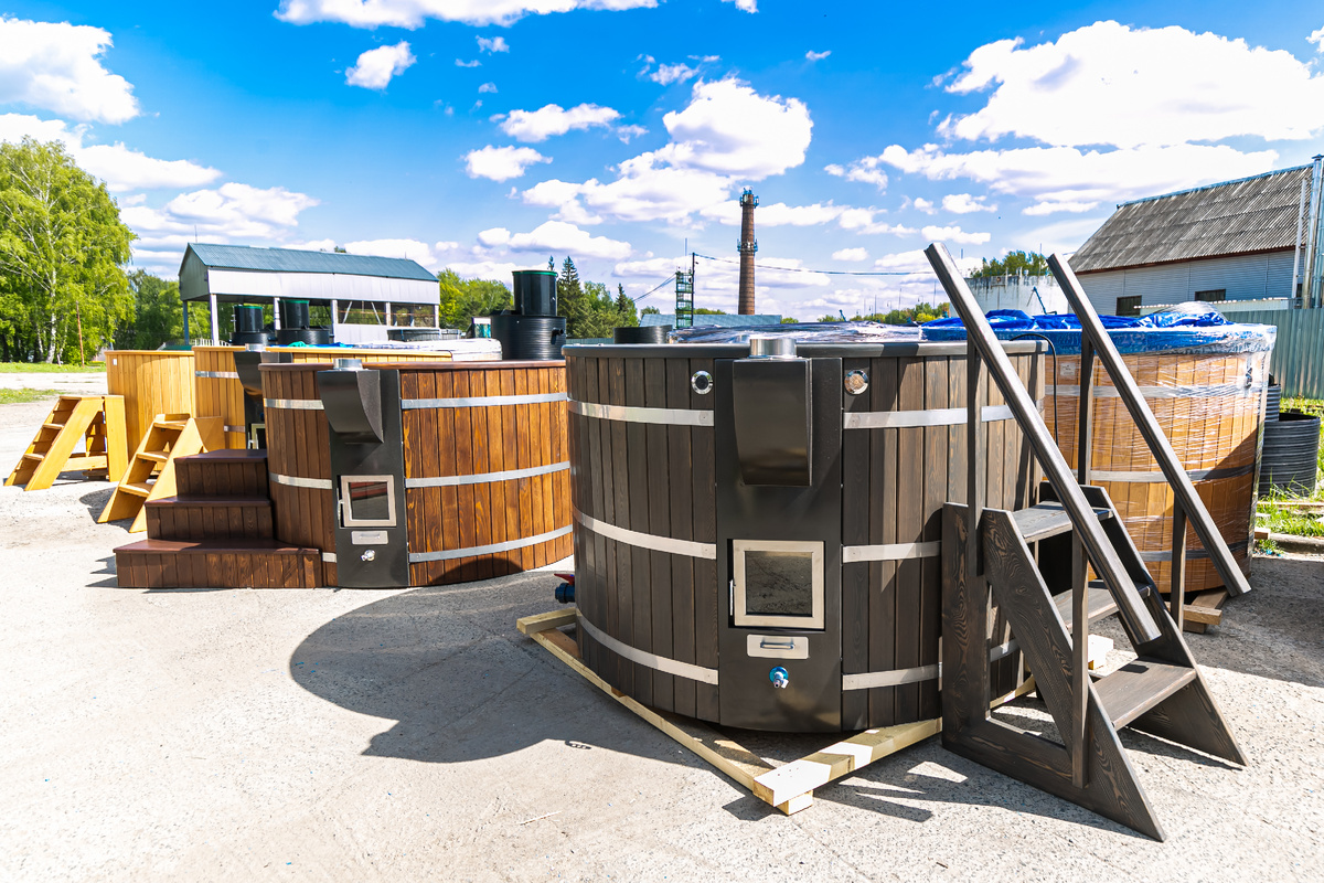 Уличная купель фурако с подогревом Good LINE