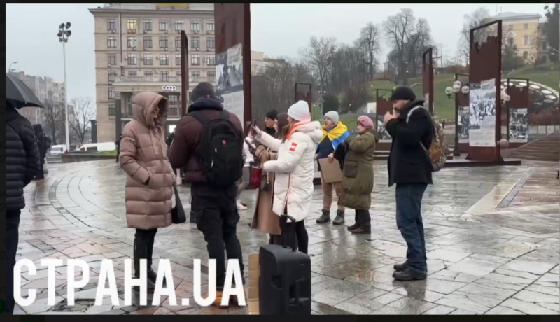    Кадр с места событий. Скриншот: украинский Телеграм-канал