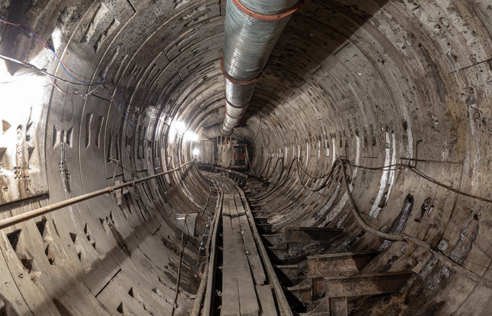 Тоннель после прокладки