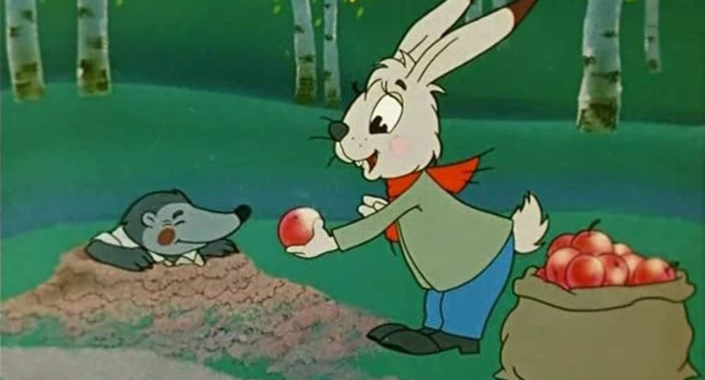 «Четыре сыночка и лапочка дочка!» Один из добрейших мультфильмов из СССР «Мешок яблок»