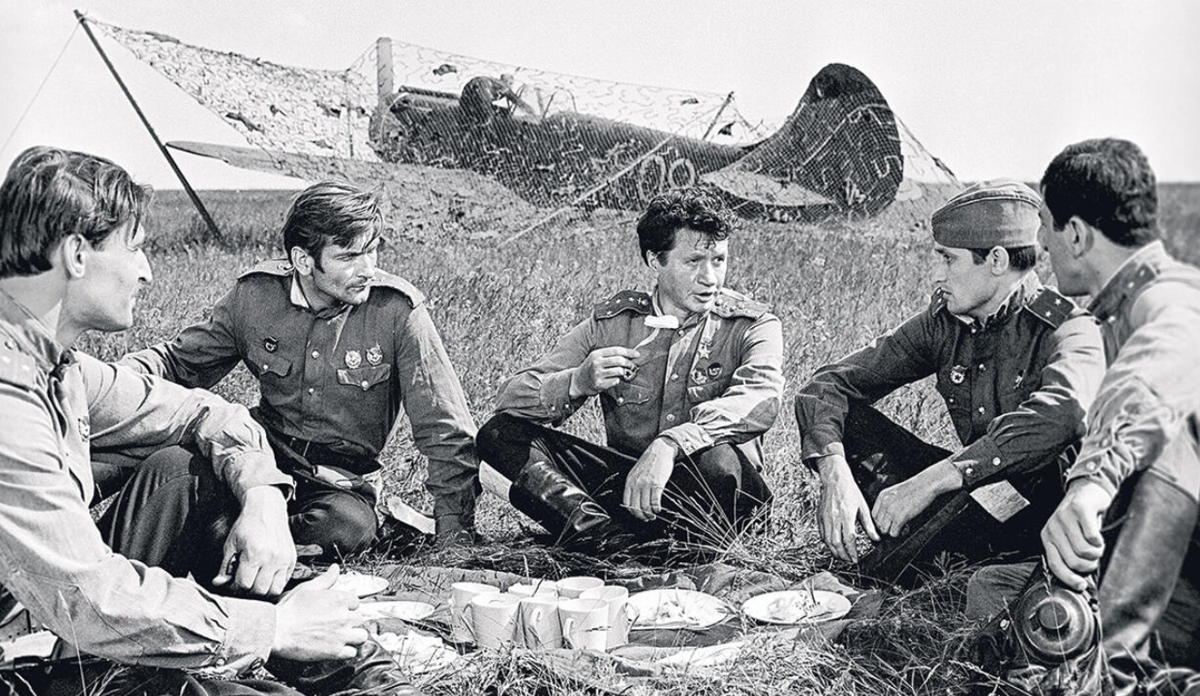 Съёмки фильма "В бой идут одни "старики""