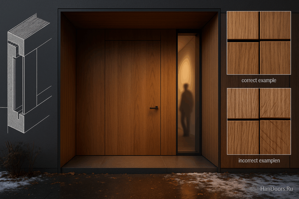    Дверь в портале из дерева: как спрятать технические зазоры и сохранить «монолит» Autor