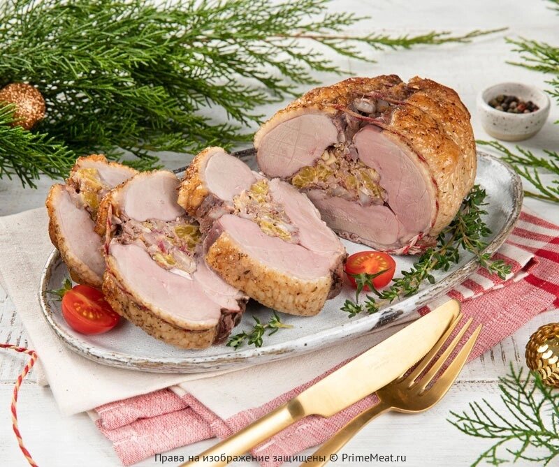 Рулет из утиных грудок с клюквой и апельсинами - 3 355 ₽ за 1 кг