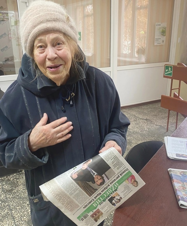 Лидия Борисова, которой идет 87 год, в гостях в редакции admin  📷
