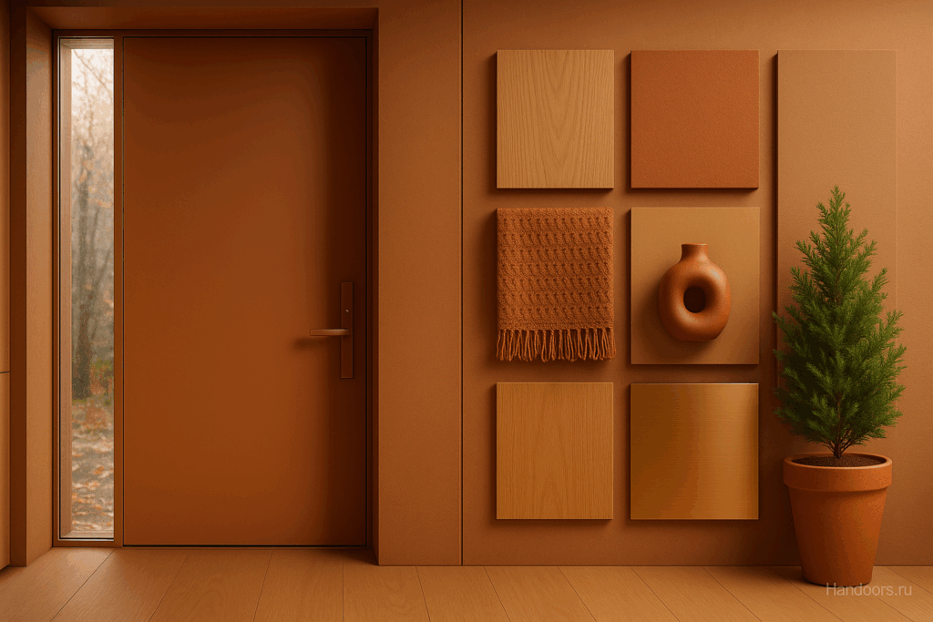    Теплый минимализм во входной группе: как собрать палитру без серого вообще Autor