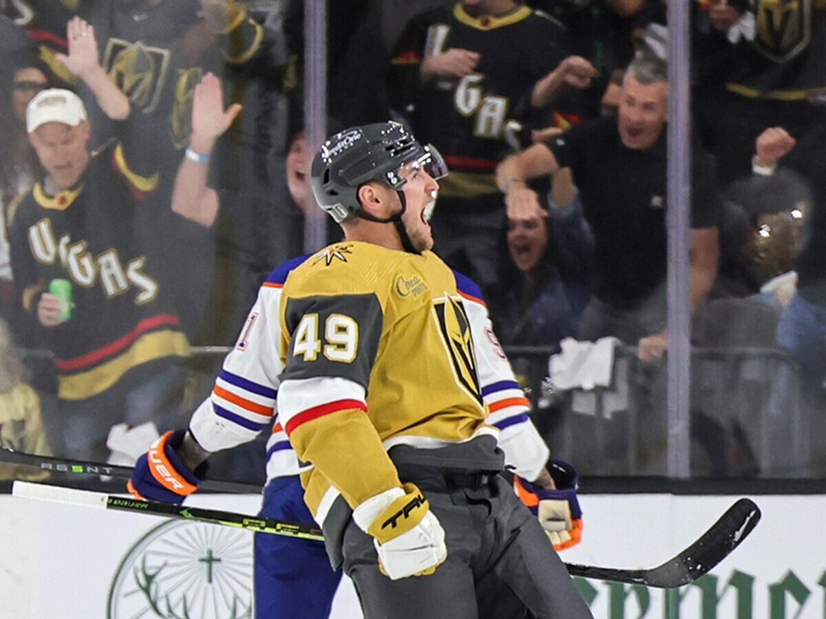    Российский нападающий "Вегас Голден Найтс" Иван Барбашев© Фото : Пресс-служба "Вегас Голден Найтс"