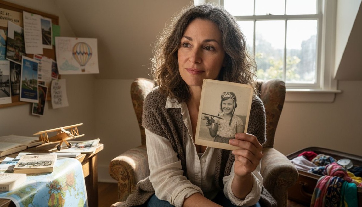 Старая фотография из школьного альбома всё меняет. Детская мечта, забытая на годы, вдруг становится реальностью. И Анна понимает — в 47 жизнь только начинается.