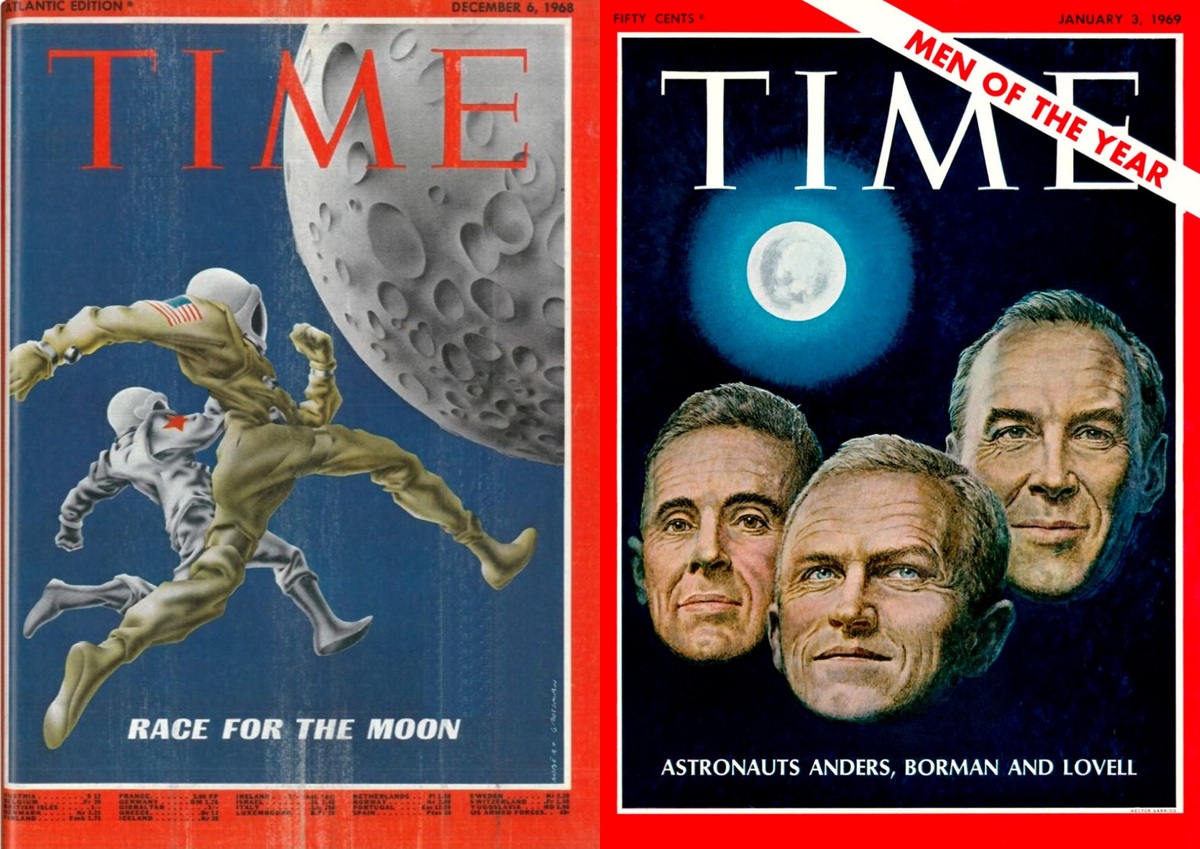 Коллаж автора из обложек журнала "TIME".