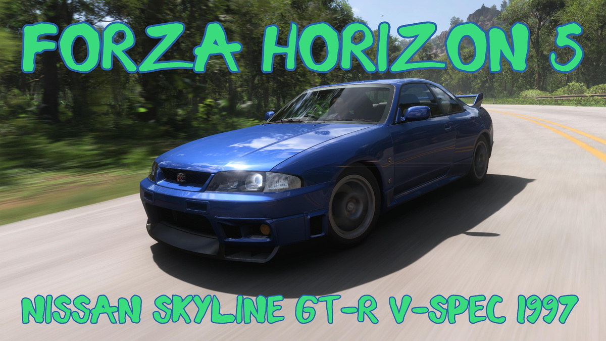 # Nissan GT-R V-spec 1997 — непобедимая легенда японских автомагистралей в мире Forza Horizon 5 🌍⚡️