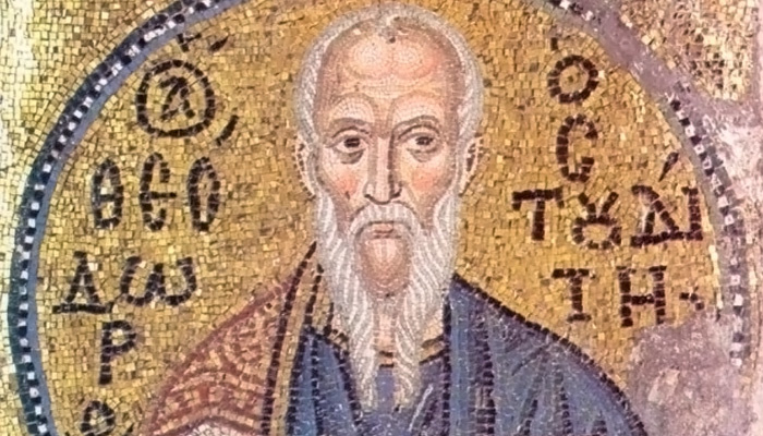 Св. Феодор Студийский (мозаика в монастыре Неа Мони, о. Хиос, XI век). Фото: wikipedia.org